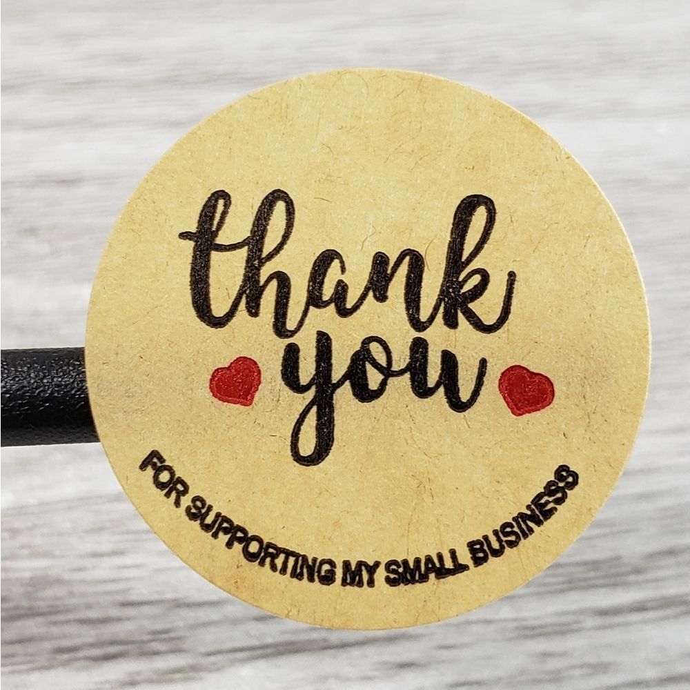 8/$20 100ct Thank You Stickers Round 1" Labels